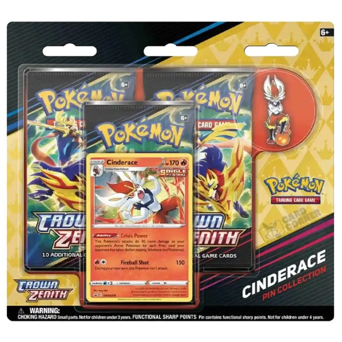 Pokemon Crown Zenith Pin Collection - Cinderace