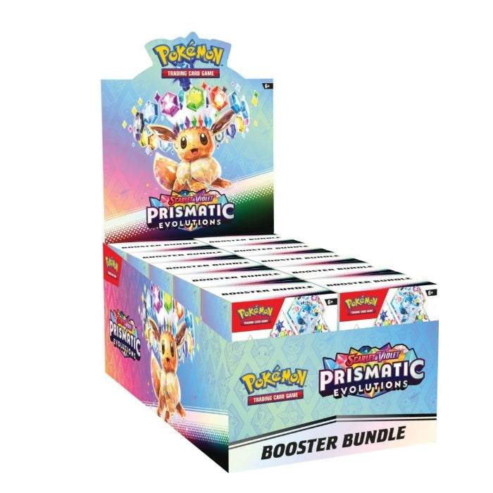 Pokémon Scarlet & Violet Prismatic Evolutions Booster Bundle Display Englisch