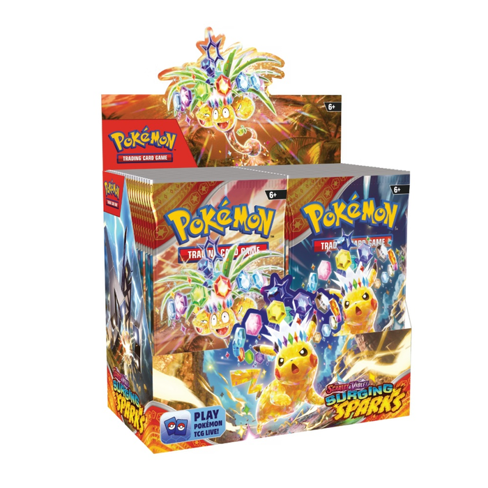 Pokémon-Sammelkartenspiel – Scarlet & Violet 8: Surging Sparks Boosterbox – Englisch